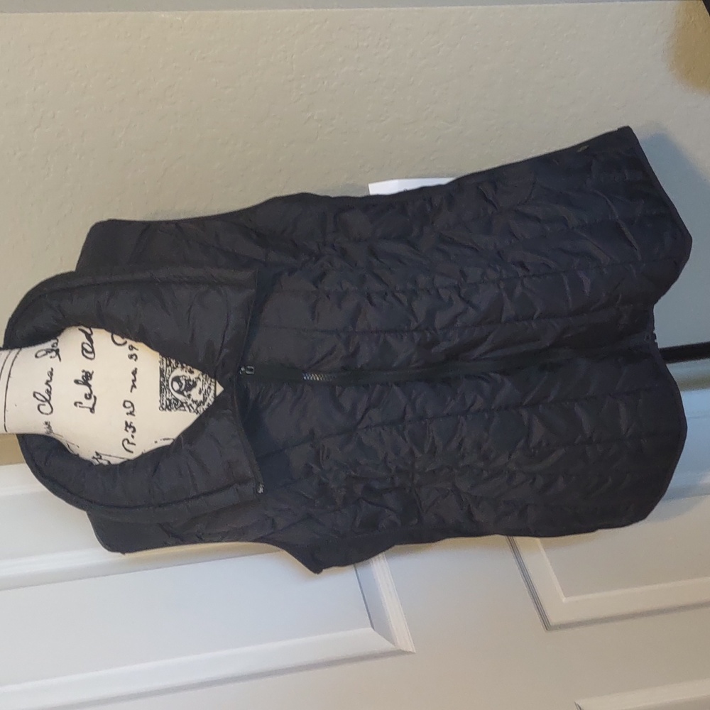 Calvin Klein Black performance Quilted Vest Plus Size 2X New